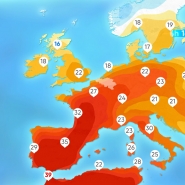 Carte des températures européennes