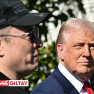 Elon Musk et Donald Trump lors d’une conférence de presse le 11 mars 2025