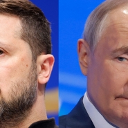 Volodymyr Zelensky et Vladimir Poutine.