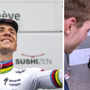 Remco Evenepoel avec Mathias De Keersmaeker.