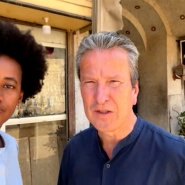 Binta Liebmann Diallo et Alexis Deswaef en Égypte pour rejoindre la marche vers Gaza.