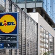 Entrée d’un supermarché Lidl à Chatenay-Malabry (France)