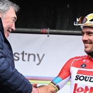 Eddy Merckx et Philippe Gilbert.