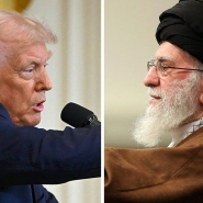 Donald Trump (gauche) et Ayatollah Ali Khamenei (droite)