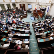 Picture taken during a plenary session of the Chamber at the Federal Parliament in Brussels, Wednesday 18 June 2025. BELGA PHOTO BENOIT DOPPAGNE agreement capital gains: who will