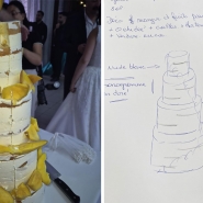 Le gâteau et le croquis