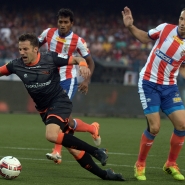 Alessandro Del Piero avec le Delhi Dynamos FC contre l’Atletico de Kolkata en octobre 2019