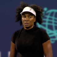 Venus Williams lors de sa victoire contre Peyton Stearns à Washington