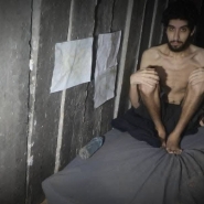 L’Israélien Evyatar David, dans une vidéo publiée par le Hamas récemment.