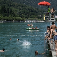 Des endroits de baignade, comme Le Bourget-du-Lac, où se rafraîchir.