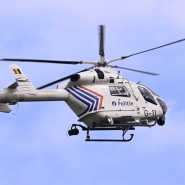 Image d’illustration : un des hélicoptères de la police fédérale