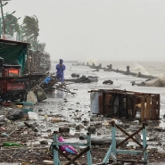 Le typhon a déjà fait des dégâts aux Philippines.