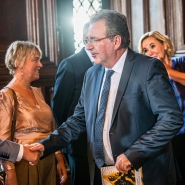 Rudi Vervoort, le ministre-président de la Région Bruxelloise, en affaires courantes, à l’Hotel de ville de Bruxelles