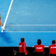 Raphaël Collignon avec les Belges en Coupe Davis le 14 September 2025