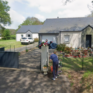 La maison du drame, dans le hameau de Kerudal, en France.