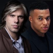 Montage montrant Orelsan et Kylian Mbappé