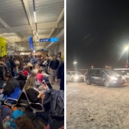 Terminal 2 et parking express de l’aéroport de Charleroi, janvier 2026