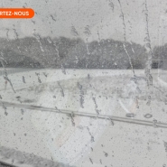 La vue de la fenêtre devant laquelle étaient installés Roland et sa famille