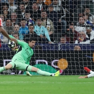 L’arrêt génial de Thibaut Courtois.