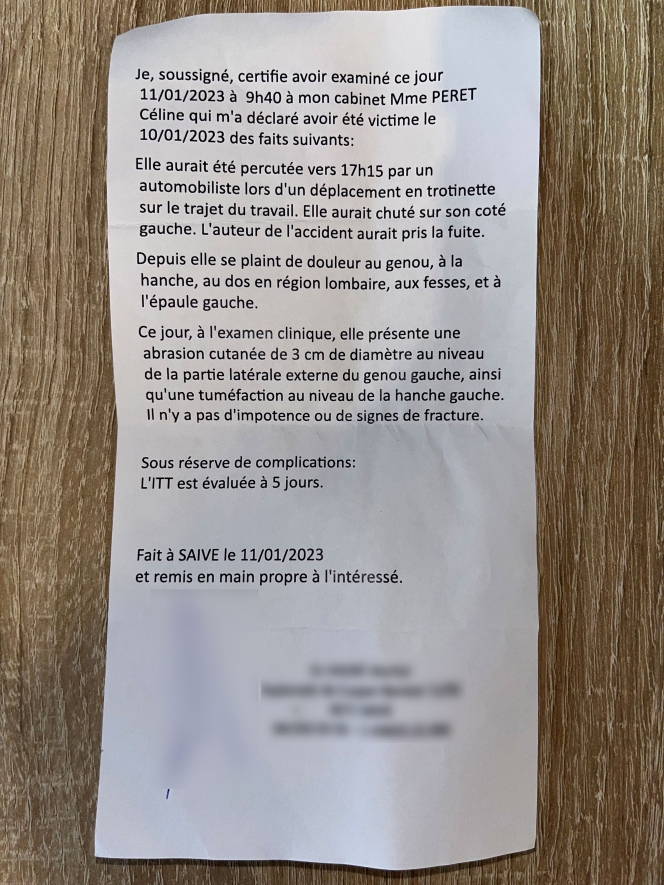 L'arrêt de travail du médecin