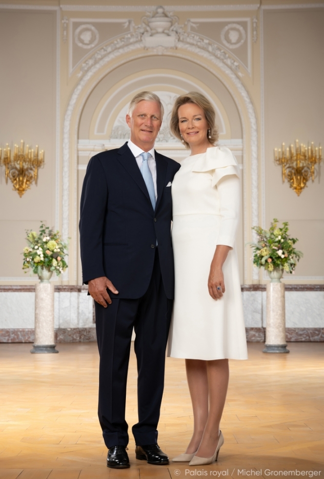 Le roi Philippe et la reine Mathilde