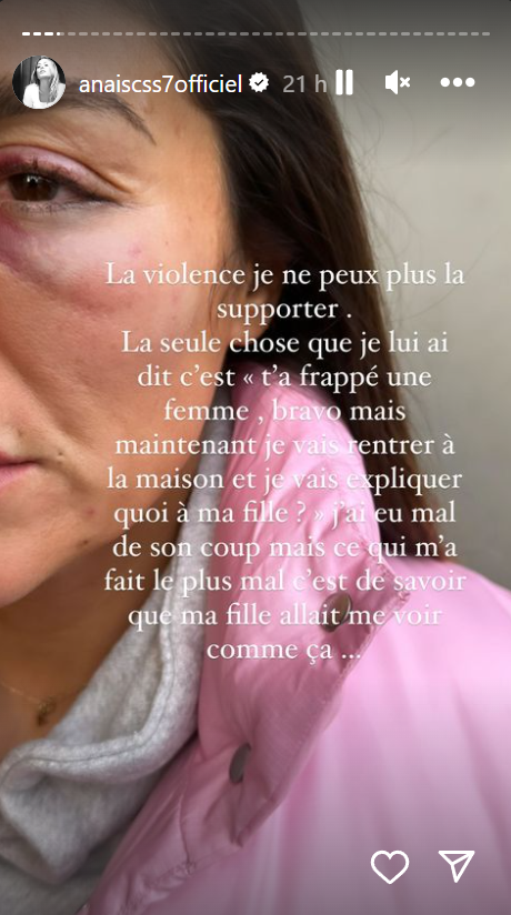 Une des stories d'Anaïs