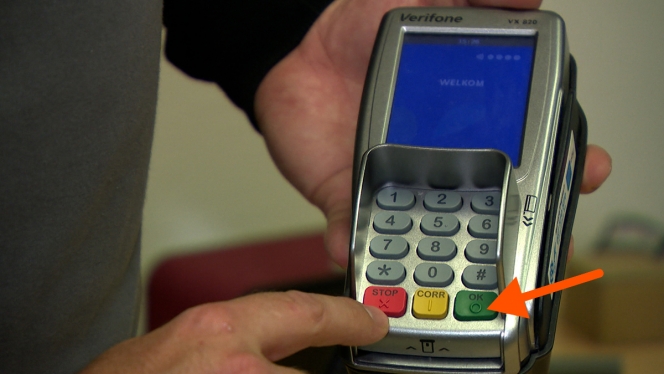 bornes de paiement standard avec touches