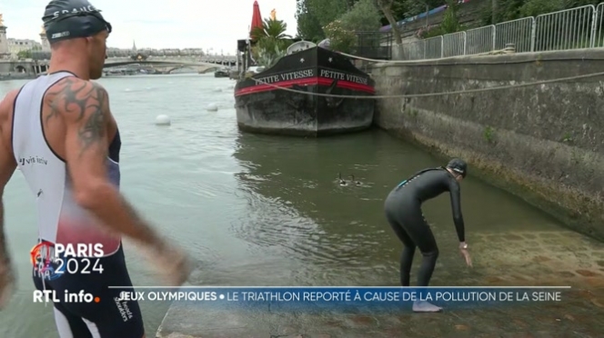 Le triathlon masculin des J.O. de Paris, prévu ce mardi, a dû être reporté pour raisons sanitaires. L'eau de la Seine est encore trop polluée pour y pratiquer la natation. C'était pourtant le pari risqué qu'avaient pris les organisateurs qui avaient pourtant tout fait pour assainir l'eau du fleuve.