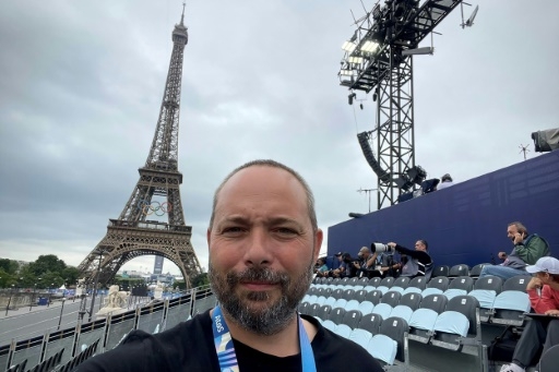 Nez à nez avec l'obélisque: le BMX vu par le photographe AFP Jeff Pachoud aux JO