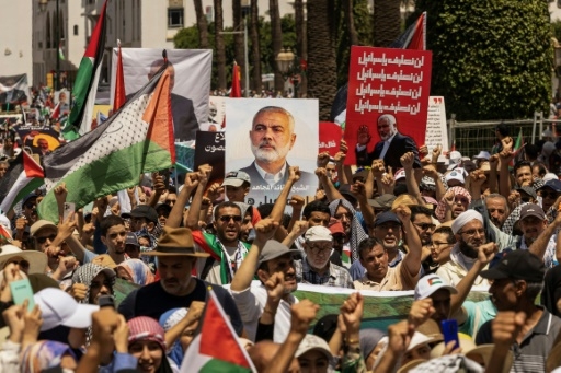 Des milliers de Marocains manifestent après la mort du chef du Hamas
