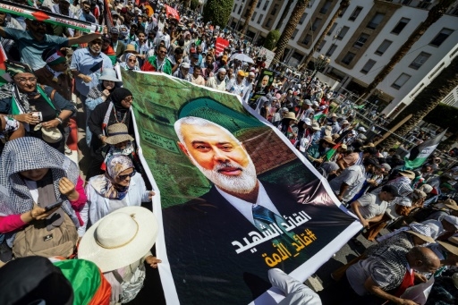 Des milliers de Marocains manifestent après la mort du chef du Hamas