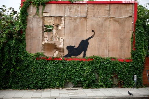 Des piranhas concluent une semaine d'oeuvres animalières de Banksy à Londres