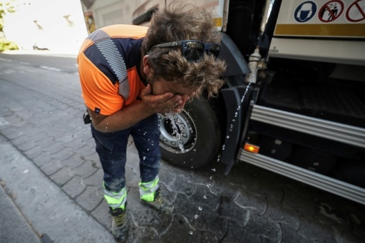 Un lundi brûlant en France