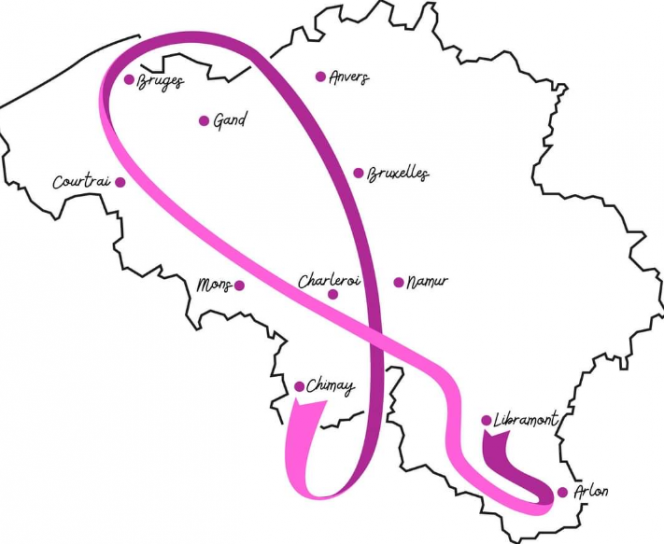 Le trajet de sa course