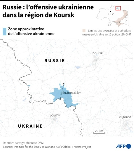 A Koursk, le désarroi de Russes fuyant l'avancée des troupes ukrainiennes