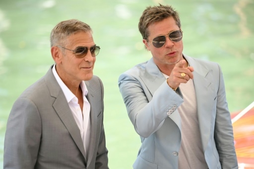 George Clooney et Brad Pitt, bromance à Venise