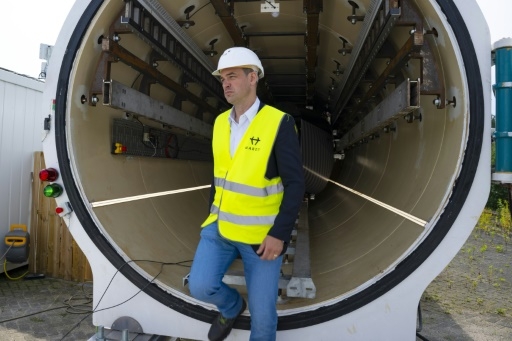 Premier lancement test d'une capsule hyperloop aux Pays-Bas