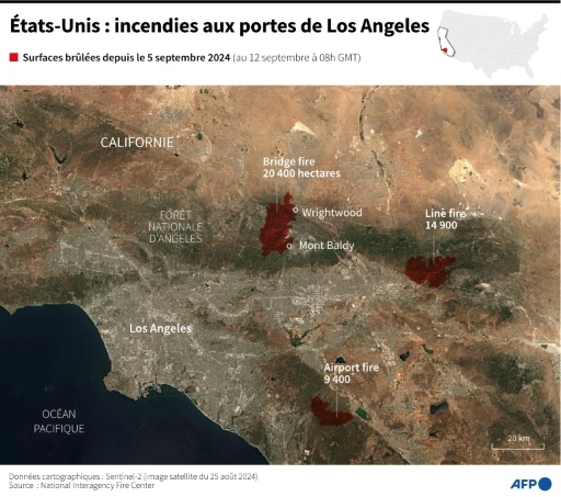 Les incendies menacent près de Los Angeles, rasant des maisons