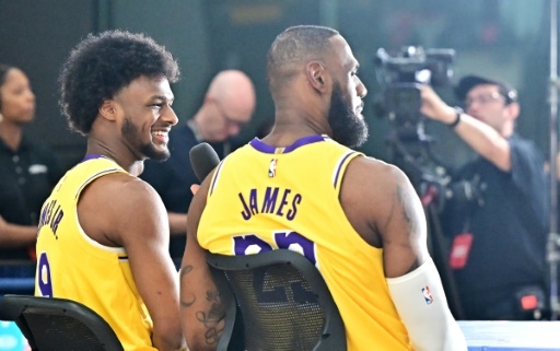 NBA: De la joie pure, savoure LeBron James, à l'entraînement avec son fils Bronny