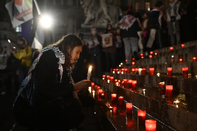 Bougies hommage palestine bruxelles
