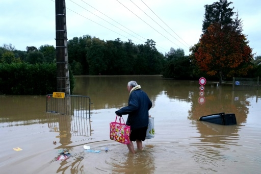 Villes inondées en Seine-et-Marne et Eure-et-Loir après la dépression Kirk
