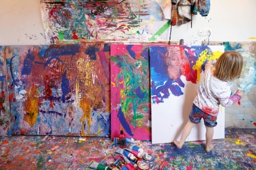 Allemagne: Laurent, 3 ans et déjà peintre à succès