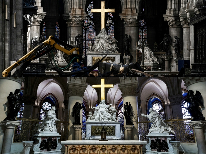 Les images de la restauration de la cathédrale de Notre-Dame de Paris