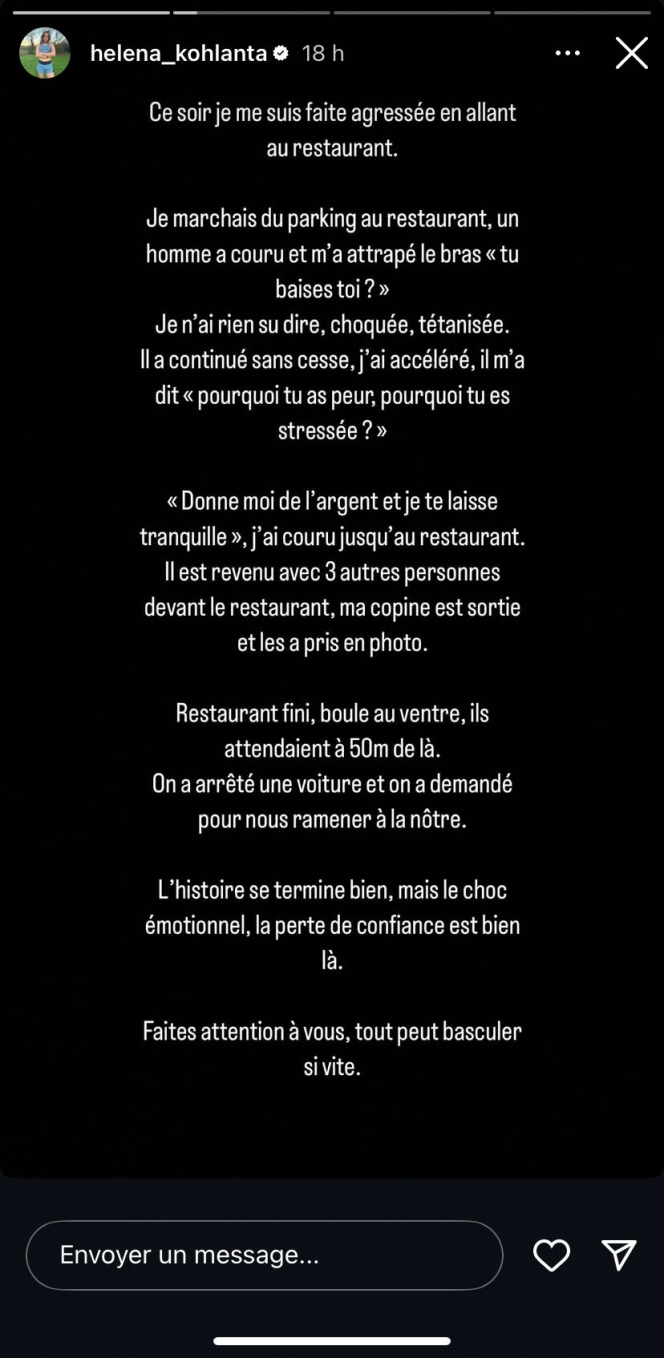 Ce qui devait être une agréable sortie au restaurant avec ses amies a malheureusement viré au cauchemar
