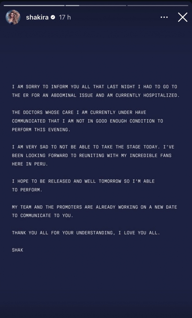 "Je suis vraiment désolée": Shakira contrainte d'annuler un concert au Pérou, en pleine tournée mondiale