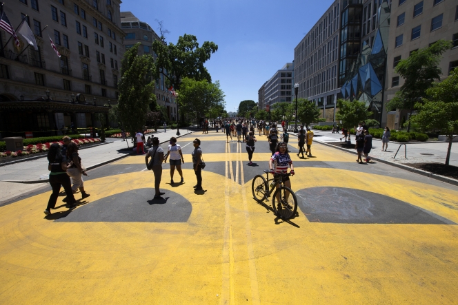 La "Black Lives Matter Plaza" avant