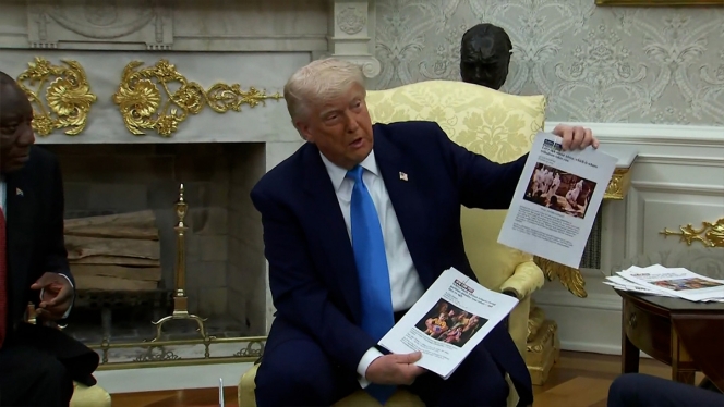 Trump president sud africain