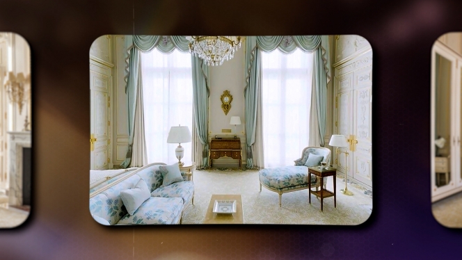 La suite Windsor inspirée de la robe de mariée de Wallis Simpson.