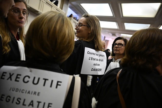 Les magistrats souhaitent un dialogue avec le Premier ministre et le président de la Chambre.
