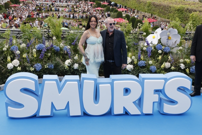 Singer Robyn Rihanna Fenty pictured at the world premier of the new film 'De Smurfen/ Les Schtroumpfs', Saturday 28 June 2025, in Brussels. BELGA PHOTO NICOLAS MAETERLINCK
